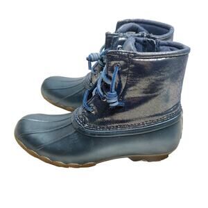 New Blue Sperry Duck Boots sz 6Y / 7.5W